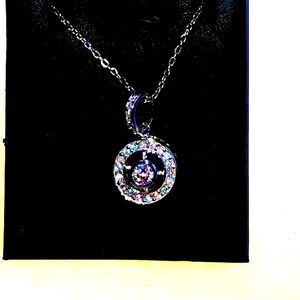 Sterling Silver 14” 925 Necklace & Pendant. Made in Italy. NWOT.